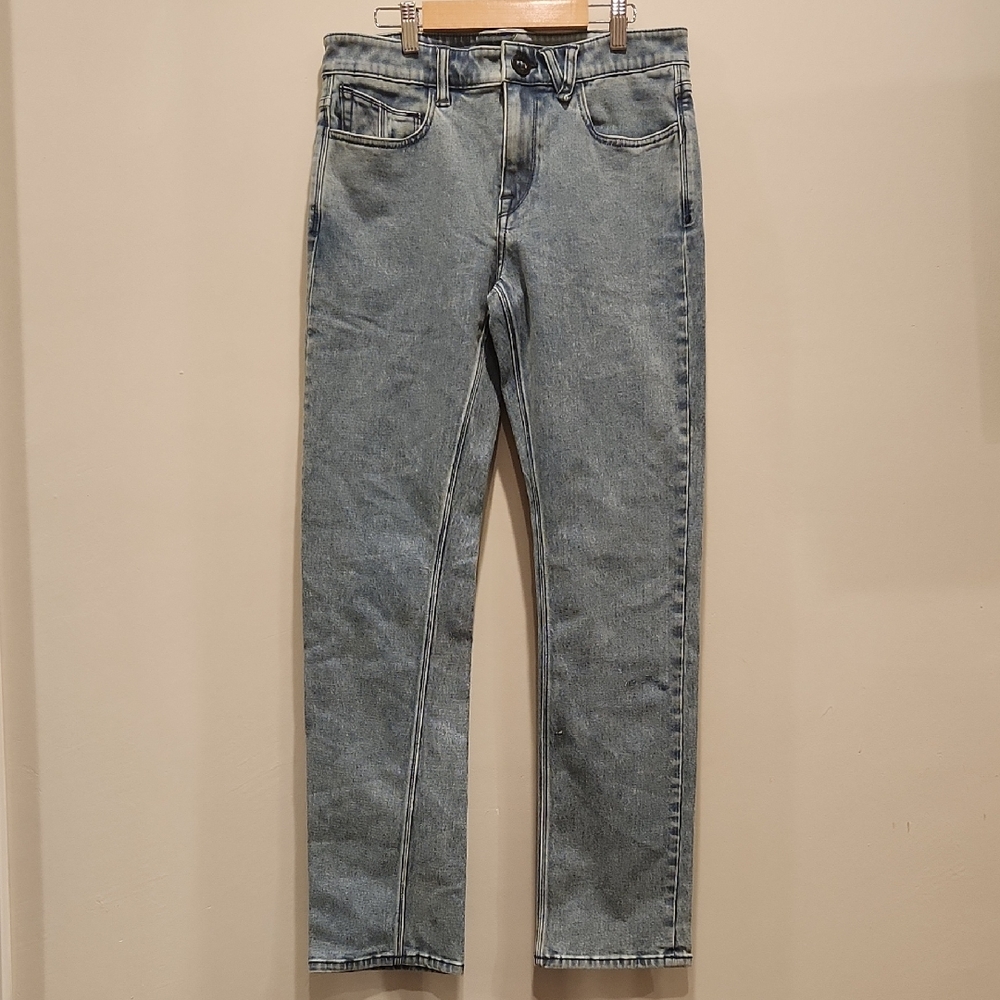 Volcom Blue Straight Leg Jeans Vintage Wash NWOT